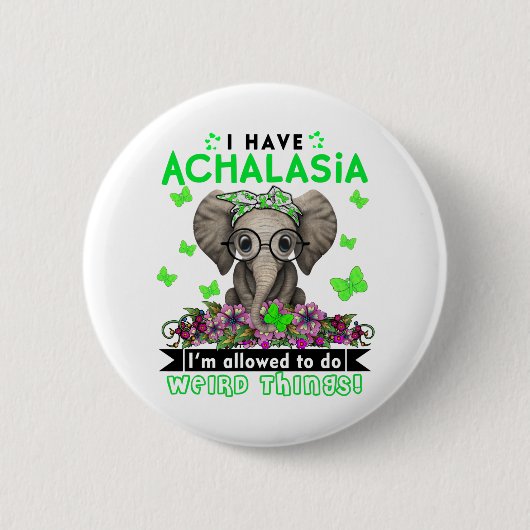 Achalasia Awareness Month Ribbon Geschenke Button (Vorderseite)