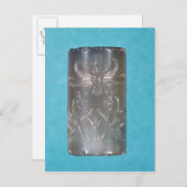 Achämenisches ZylinderSiegel Postkarte (Vorne/Hinten)