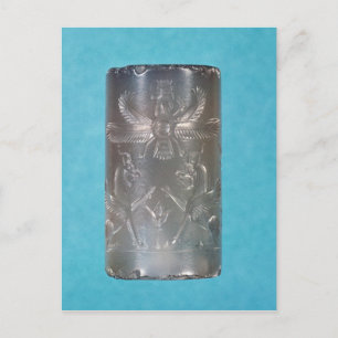 Achämenisches ZylinderSiegel Postkarte