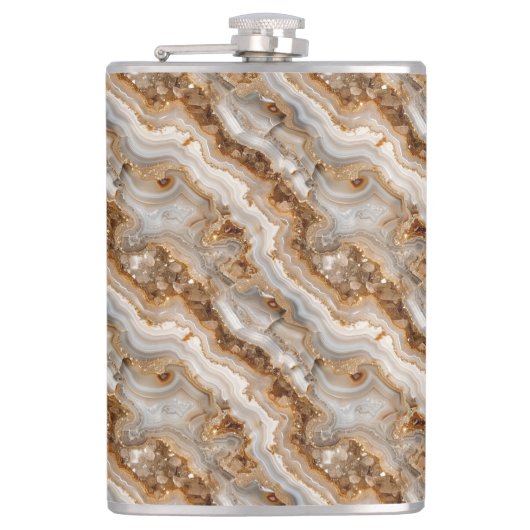 Achat-Druck-Flasche Flachmann (Vorderseite)