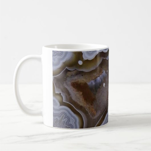 Achat-Edelstein-Stein-Kaffeetasse Kaffeetasse (Links)