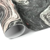 Achat-Flüssigkeits-Marmor Geschenkpapier (Rolleneckpunkt)