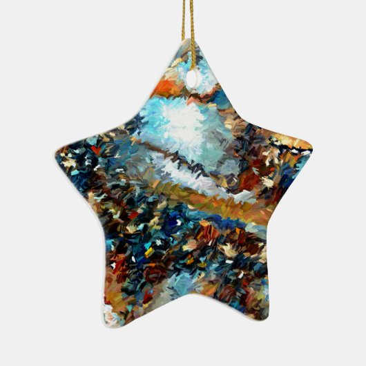 Achat Geode abstrakt Keramik Ornament (Rechts)