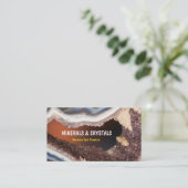 Achat Geode Amethyst-Kristalle Visitenkarte (Stehend Vorderseite)