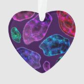 Achat Geode kosmische Kristall-lila Glitzer Ornament (Rückseite)