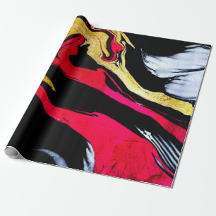 Achat-Kristall. Goldener Wirbel, künstlerisches De Geschenkpapier