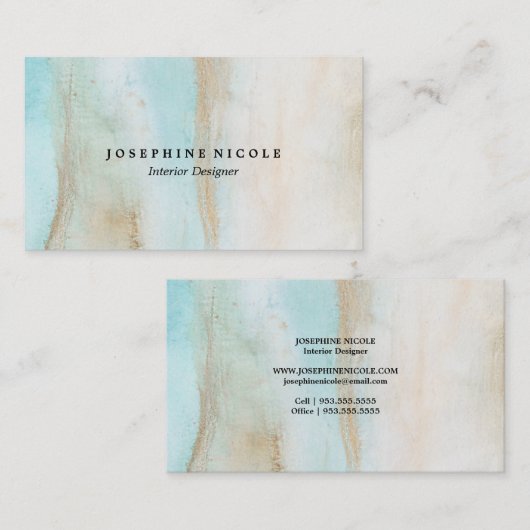 Achat-Kristallinnenarchitekt-Visitenkarte Visitenkarte (Vorne/Hinten)