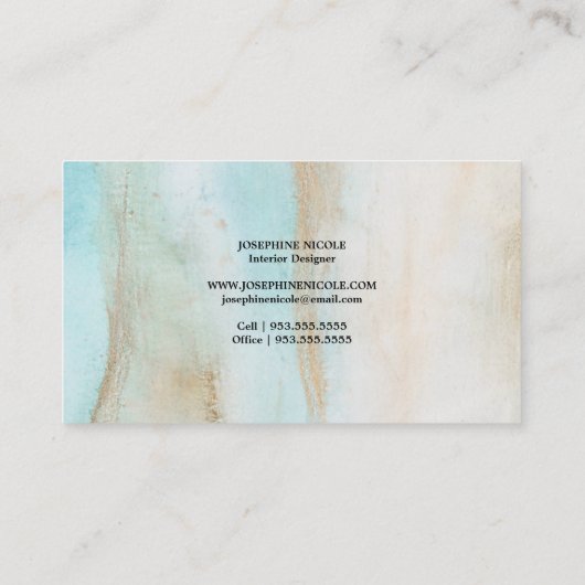 Achat-Kristallinnenarchitekt-Visitenkarte Visitenkarte (Rückseite)