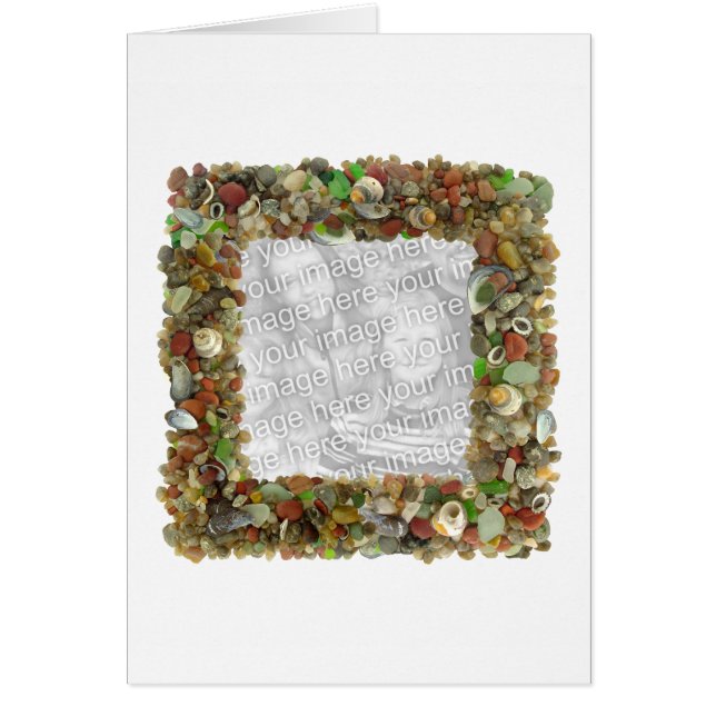 Achat-quadratische Foto-Karte (Vorne)