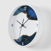 Achat Saphir mit Goldadern Uhr (Winkel)