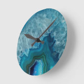 Achat SteinGeode Drusemineral Runde Wanduhr (Winkel)