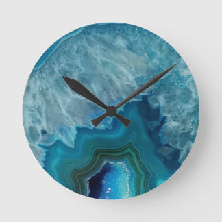 Achat SteinGeode Drusemineral Runde Wanduhr