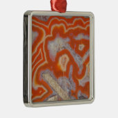 Achatprobe Silbernes Ornament (Rechts)