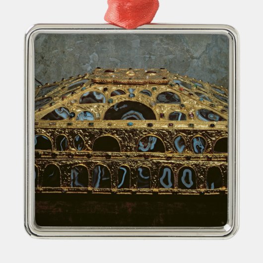 Achatschatulle Silbernes Ornament (Vorne)