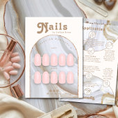 Achatstein-Marmor-Nagellack-Verpackungsdisplaykart Dankeskarte