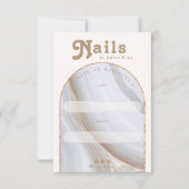 Achatstein-Marmor-Nagellack-Verpackungsdisplaykart Dankeskarte (Vorderseite)