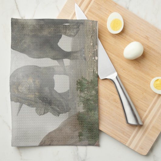 Achelousauruses Küchentuch (Viertel Falte)