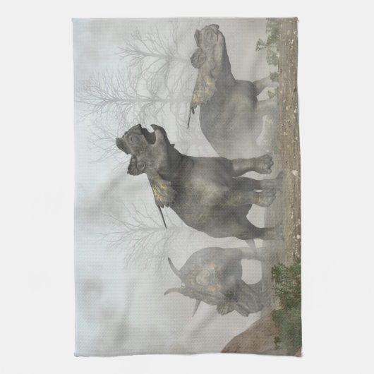 Achelousauruses Küchentuch (Vertikal)