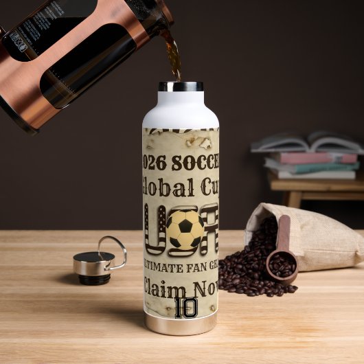 Achempong 2026 Global Cup: Die Stadion Edition 10 Trinkflasche (Kaffee (gedreht))