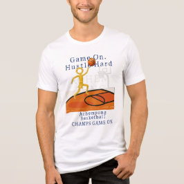 Achempong Basketball-Shirt | Spiel ab. Hustle hart Tri-Blend Shirt