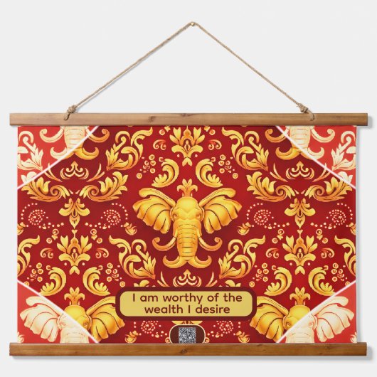 Achempong Customizable Home Decor: Personalized El Wandteppich Mit Holzrahmen (Vorderseite)