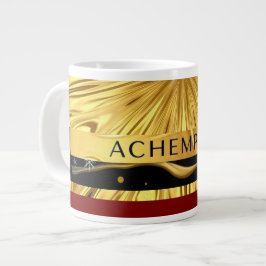 Achempong Designer Drinkware: Crimson & Gold Opule Jumbo-Tasse