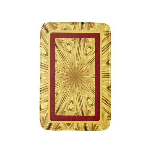 Achempong Gilded Zenith Crimson | Opulent Gold Red Badematte (Vorderseite Vertikal)