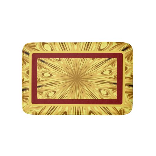 Achempong Gilded Zenith Crimson | Opulent Gold Red Badematte (Vorderseite)