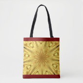 Achempong: Gilded Zenith Opulen Swirl Crimson Gold Tasche (Vorderseite)