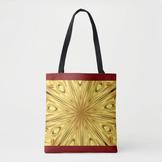 Achempong: Gilded Zenith Opulen Swirl Crimson Gold Tasche (Vorderseite)
