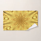 Achempong: Gilded Zenith Opulent Swirl Crimson Gol Badhandtuch Set (Handtuch)