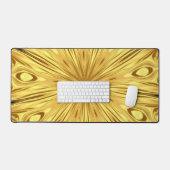 Achempong: Gilded Zenith | Opulenter Wirbel Liquid Schreibtischunterlage (Tastatur & Maus)