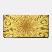 Achempong: Gilded Zenith | Opulenter Wirbel Liquid Schreibtischunterlage (Vorderseite)