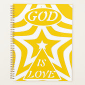 Achempong God Is Love Star Cyber Yellow Week/Month Planer (Vorderseite)