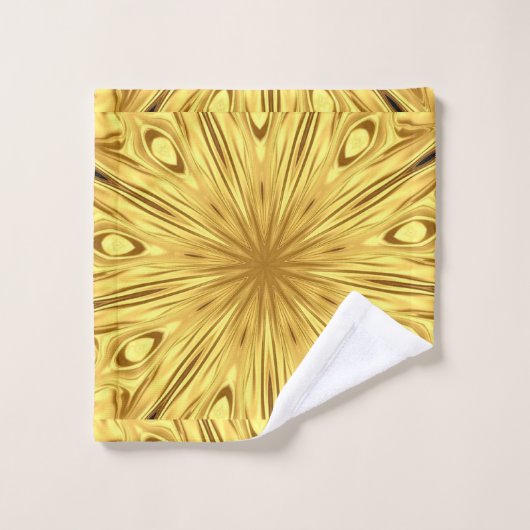 Achempong: Gold Luxry | Gilded Zenith Crimson Swir Badhandtuch Set (Waschlappen)