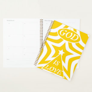 Achempong Gott ist Liebe Stern Cyber Yellow Woche/ Planer
