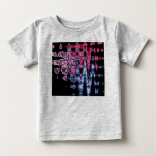 Achempong Modern Synthwave: Pink Blau Abstract Baby T-shirt