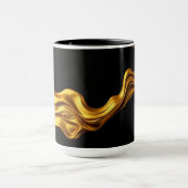 Achempong Opulent Liquid Gold Black Monochrome Art Tasse (Zentrum)