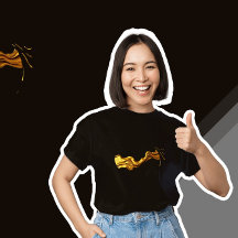 Achempong Opulent Swirl Liquid Gold Black Monochro