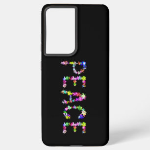 Achempong Peace Love Statement   Lebendige Typogra Samsung Galaxy Hülle