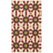 Achempong: Starburst | Deep Crimson & Gold Luxury Tischdecke (Vorderseite)