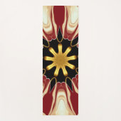 Achempong: Starburst | Deep Crimson & Gold Luxury  Yogamatte (Vorderseite)