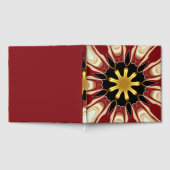 Achempong: Starburst | Tiefes Karmesinrot & Gold L Gästebuch (Voll)