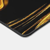 Achempong Swirl Liquid Gold Black Monochrome Art Schreibtischunterlage (Ecke)