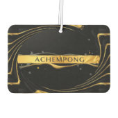 Achempong: The Auric Cascade | Opulent Liquid Gold Autolufterfrischer (Rückseite)