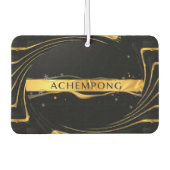 Achempong: The Auric Cascade | Opulent Liquid Gold Autolufterfrischer (Vorderseite)