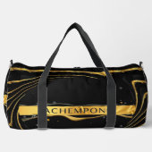 Achempong: The Auric Cascade | Opulent Liquid Gold Duffle Bag (Vorderseite)