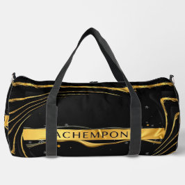 Achempong: The Auric Cascade | Opulent Liquid Gold Duffle Bag