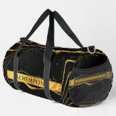 Achempong: The Auric Cascade | Opulent Liquid Gold Duffle Bag (Rechte Ecke)
