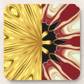 Achempong: The Gilded Zenith Opulent Swirl Crimson Getränkeuntersetzer (Vorderseite)